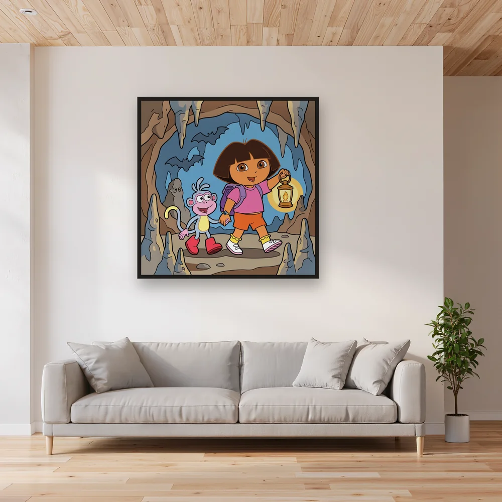 Dora and Boots Exploring a Cave with Lantern – Living room