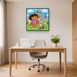 Dora and Boots Waving at the Castle – Office