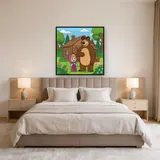 Masha and the Bear at the Forest House – Bedroom