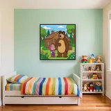 Masha and the Bear at the Forest House – Kids room