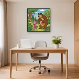 Masha and the Bear Picking Berries in the Woods – Office
