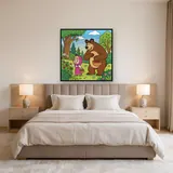 Masha and the Bear Picking Berries in the Woods – Bedroom