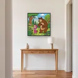 Masha and the Bear Picking Berries in the Woods – Hallway