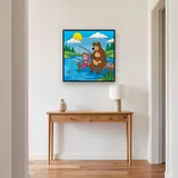 Masha and the Bear Fishing on a Sunny Lake – Hallway