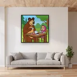 Masha and the Bear Tea Time Picnic – displayed in a living room