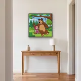 Masha and the Bear on a Tree Swing – Hallway