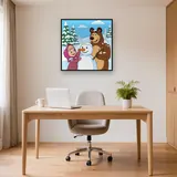 Masha and the Bear Building a Snowman – Office