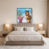 Masha and the Bear Building a Snowman – Bedroom