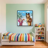 Masha and the Bear Building a Snowman – Kids room