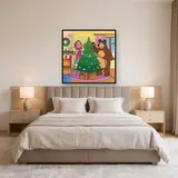 Masha and the Bear Decorating a Christmas Tree – Bedroom