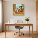 Masha and the Bear Playing in Autumn Leaves – Office