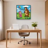 Masha and the Bear Flying a Kite – Office