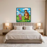 Masha and the Bear Flying a Kite – Bedroom