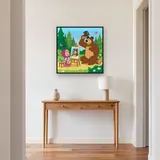 Masha Painting the Bear on an Easel – Hallway
