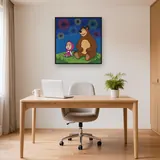 Masha and the Bear Watching Night Fireworks – Office
