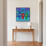 Catboy Owlette and Gekko in the Headquarters Tower – Hallway