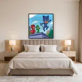 Catboy Owlette and Gekko Jumping on Rooftop – Bedroom