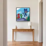 Catboy Owlette and Gekko Jumping on Rooftop – Hallway