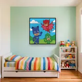 Catboy Owlette and Gekko Flying Heroes – Kids room