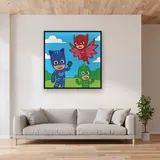 Catboy Owlette and Gekko Flying Heroes – displayed in a living room