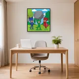 Gekko Lifting a Big Rock with Catboy and Owlette – Office