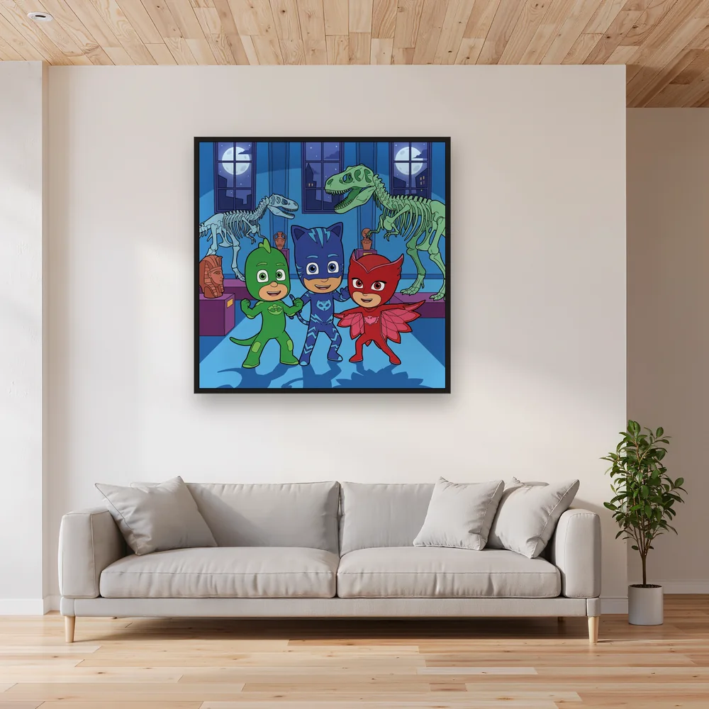 Catboy Owlette Gekko Nighttime Museum Adventure – Living room