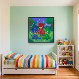 Catboy Owlette and Gekko with Fireflies in the Park – Kids room
