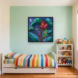 Catboy Owlette Gekko on a Big Tree at Night – Kids room
