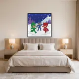 Catboy Owlette and Gekko Running in the Snow – Bedroom