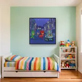 Catboy Owlette and Gekko Chasing Romeo's Robot – Kids room