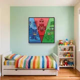Catboy Owlette and Gekko Playing in Bedrooms – Kids room