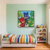 Catboy Owlette and Gekko High Five Celebration – Kids room