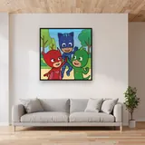 Catboy Owlette and Gekko High Five Celebration – displayed in a living room