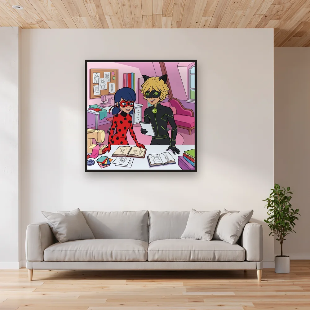 Ladybug and Cat Noir Designing Costumes – Living room