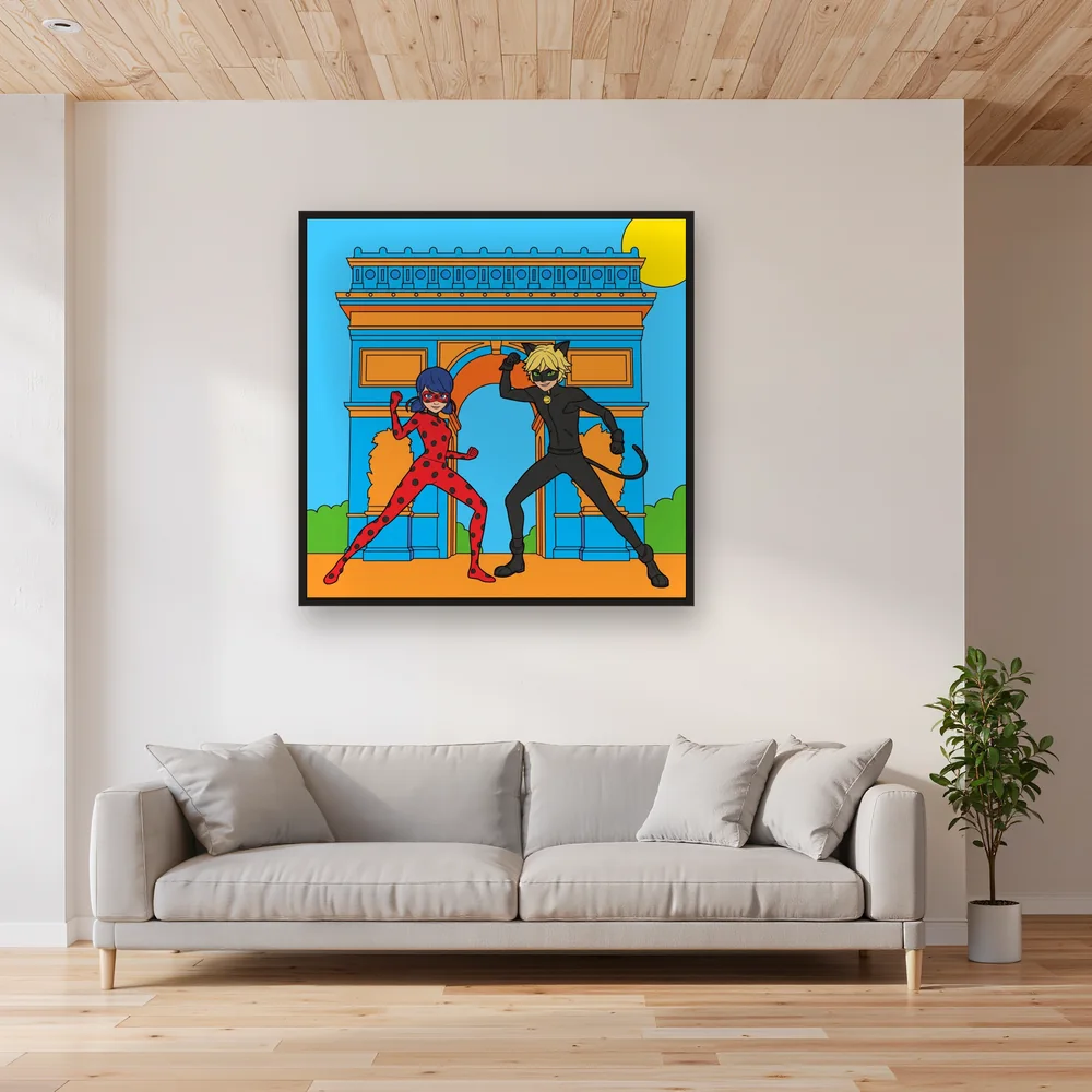Ladybug and Cat Noir at the Arc de Triomphe – Living room