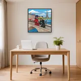 Ladybug and Cat Noir on Paris Bridge – Office