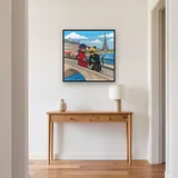 Ladybug and Cat Noir on Paris Bridge – Hallway