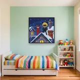 Ladybug and Cat Noir Christmas Rooftop Lights – Kids room