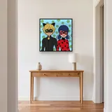 Cat Noir and Ladybug Green Paw Portrait – Hallway