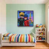 Ladybug and Cat Noir Illuminated Eiffel Tower – Kids room