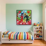Ladybug and Cat Noir Valentine Hearts – Kids room