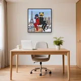 Ladybug and Cat Noir Snowy Paris Rooftop – Office