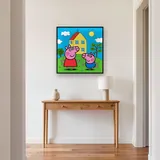 Peppa and George in Front of Their Hilltop House – Hallway