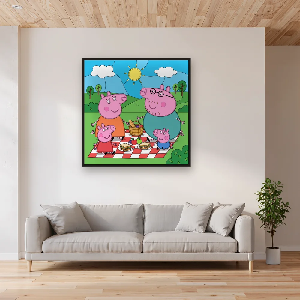 Peppa and George Family Picnic – Living room