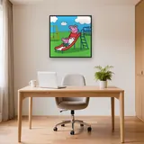 Peppa and George on the Playground Slide – Office