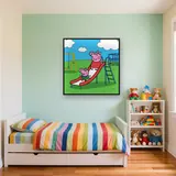 Peppa and George on the Playground Slide – Kids room