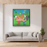 Peppa and George Birthday Party Celebration – displayed in a living room
