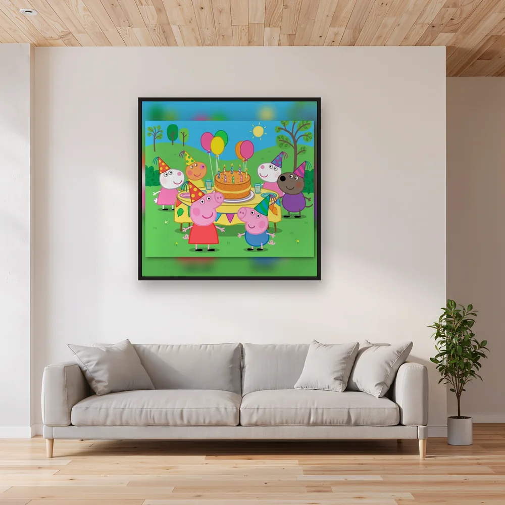 Peppa and George Birthday Party Celebration – Living room