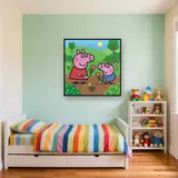 Peppa and George Planting Flowers in the Garden – Kids room