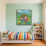 Peppa and George Camping in a Tent – Kids room